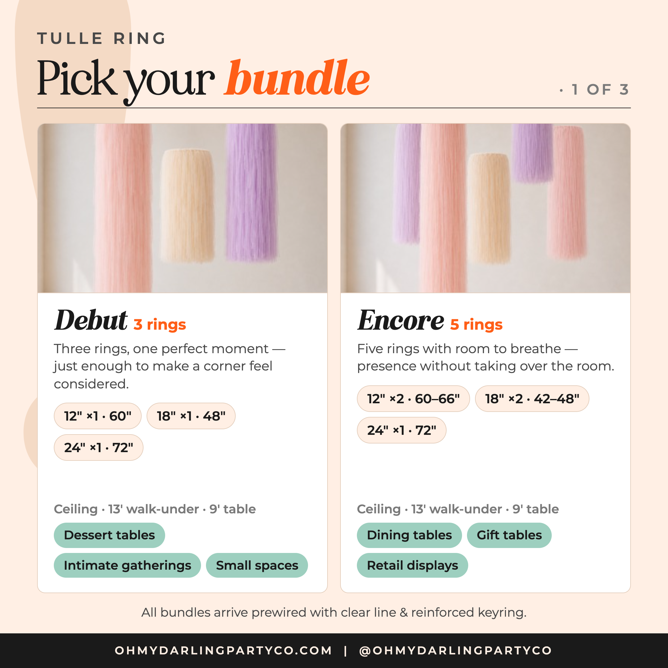 Tulle ring bundle guide 1