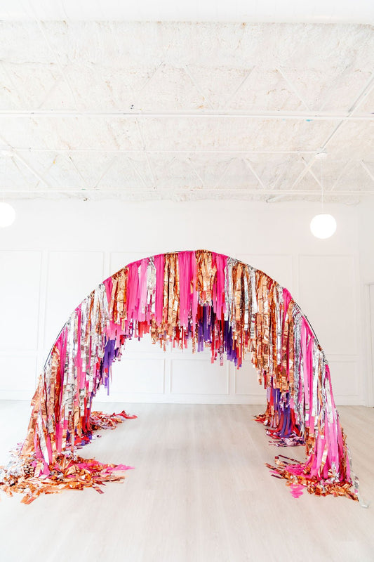 Tunnel of Love Aerial Installation - Oh My Darling Party Co-aerialarchbachelorette party #Fringe_Backdrop#