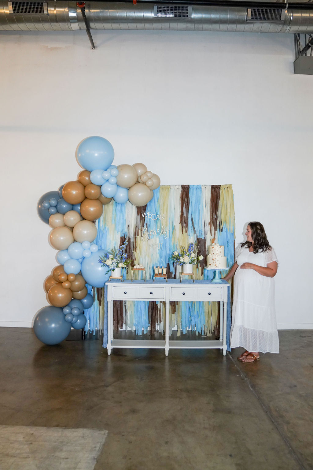 We Can Bearly Wait Fringe Backdrop-Backdrops-Oh My Darling Party Co