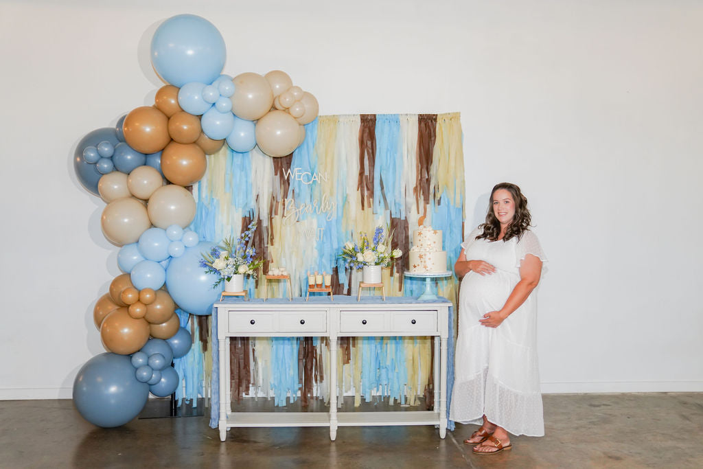 We Can Bearly Wait Fringe Backdrop-Backdrops-Oh My Darling Party Co