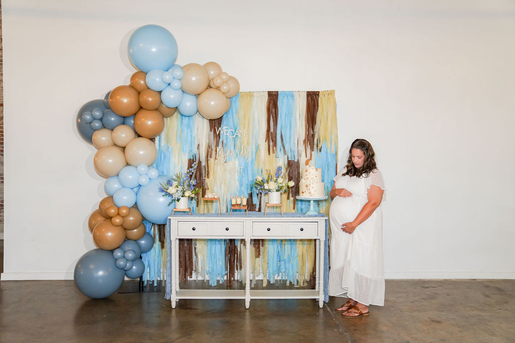 We Can Bearly Wait Fringe Backdrop-Backdrops-Oh My Darling Party Co