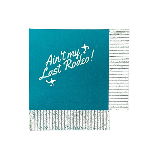 Ain't My Last Rodeo Fringe Cocktail Napkins (Set of 20) - Oh My Darling Party Co-1st rodeobachelorettebachelorette party #Fringe_Backdrop#