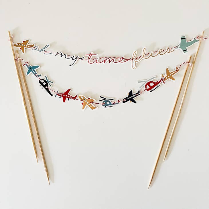 Airplane Cake Banner - Oh My Darling Party Co-Faire #Fringe_Backdrop#