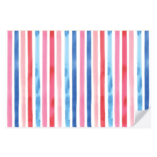 Americana Stripe Placemat Pad - Oh My Darling Party Co-4th july4th of JulyFaire #Fringe_Backdrop#