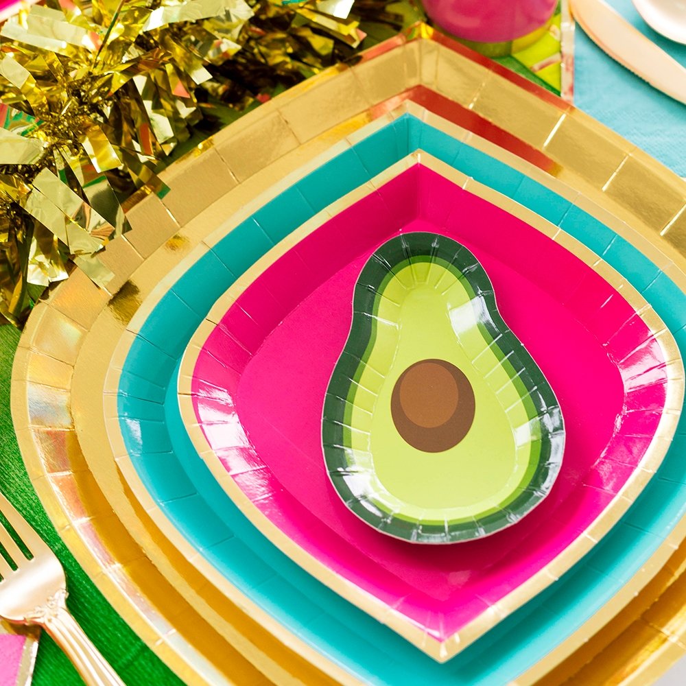 Avocado Canapé Plates - Oh My Darling Party Co-avocadocinco de mayoFaire #Fringe_Backdrop#