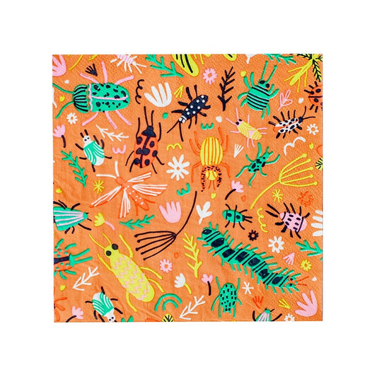 Backyard Bugs Bunches of Bugs Large Napkins - 16 Pk. - Oh My Darling Party Co-Faire #Fringe_Backdrop#