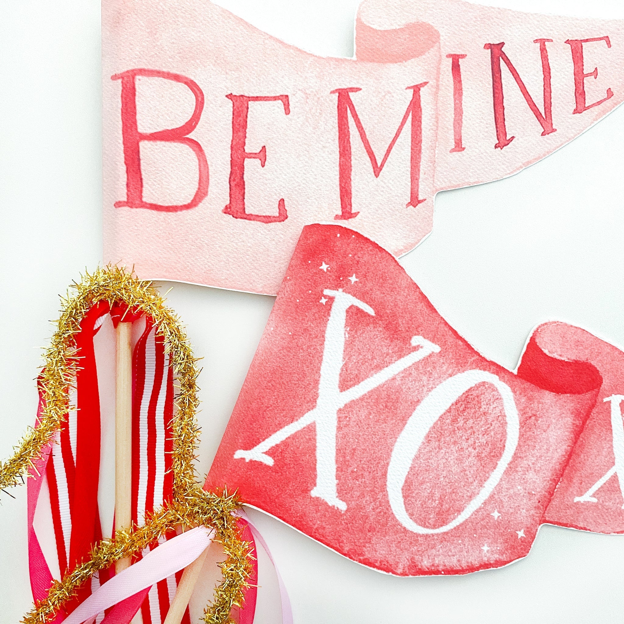Be Mine Party Pennant - Oh My Darling Party Co-be mineFairevalentines #Fringe_Backdrop#