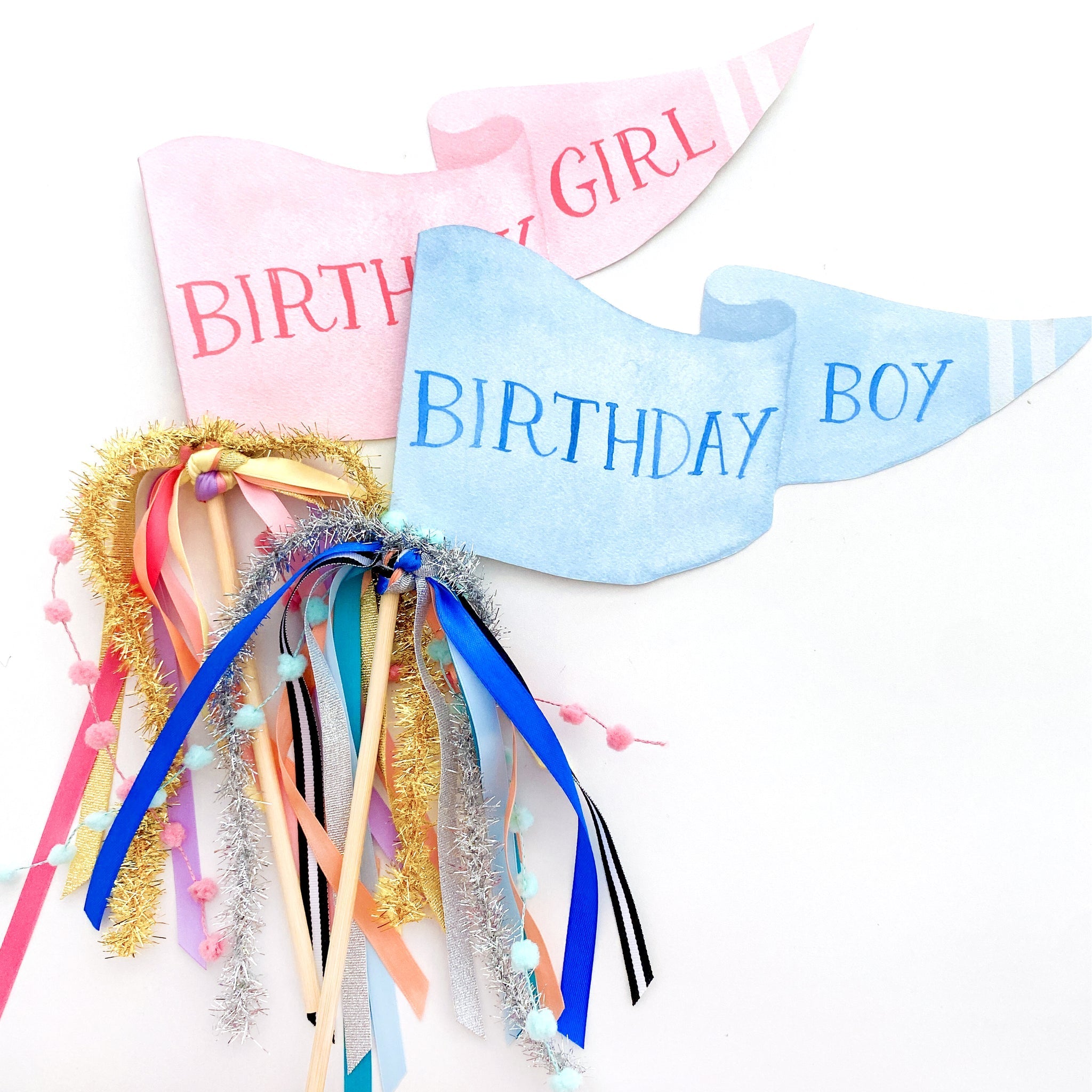 Birthday Girl Party Pennant - Oh My Darling Party Co-birthday giftbirthday girlbutterfly #Fringe_Backdrop#