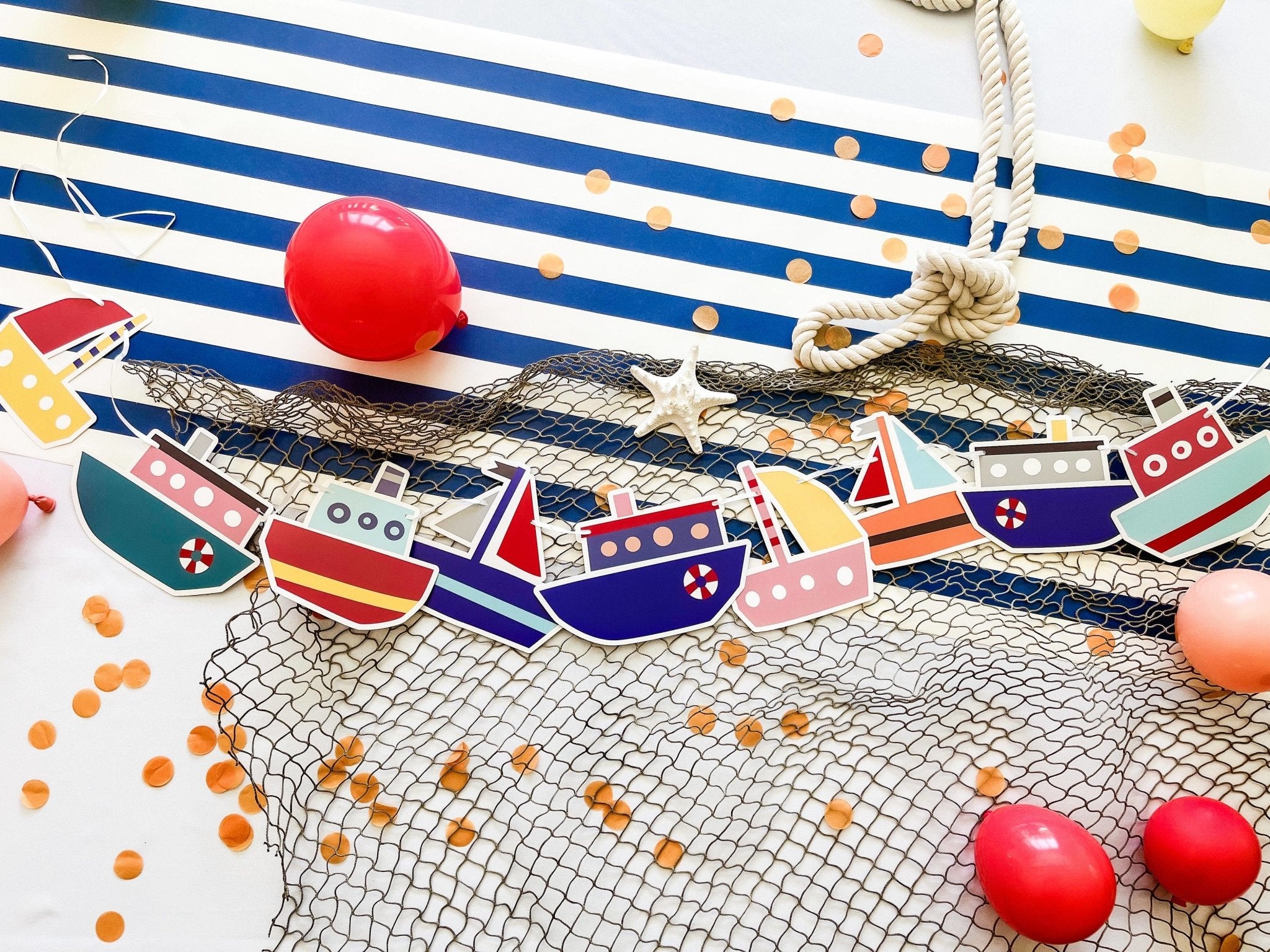 Boat Banner - Oh My Darling Party Co-bannerbannersBirthday Banner #Fringe_Backdrop#
