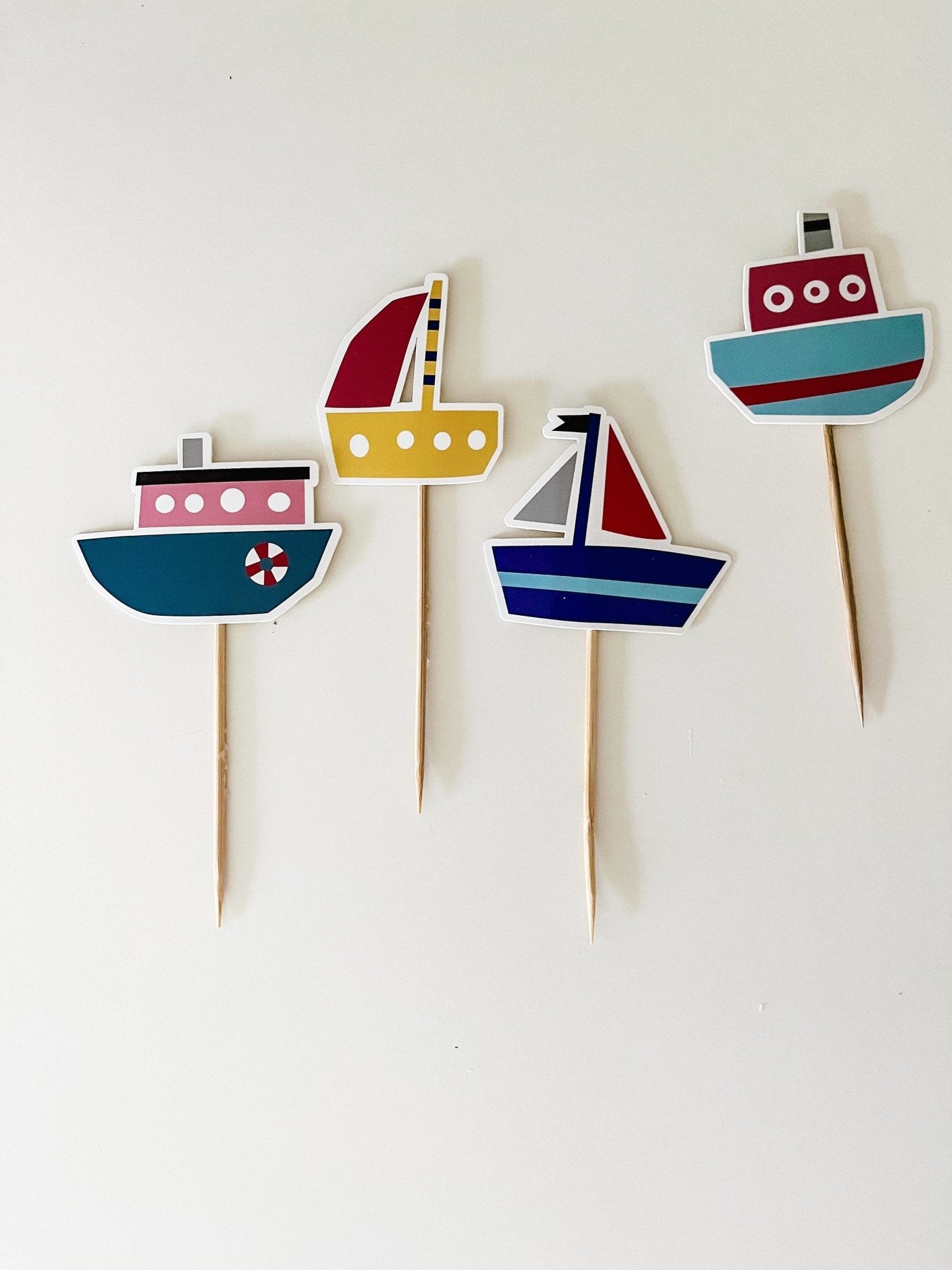 Boat Cupcake Toppers - Oh My Darling Party Co-Birthday PartyboatBoat Love #Fringe_Backdrop#