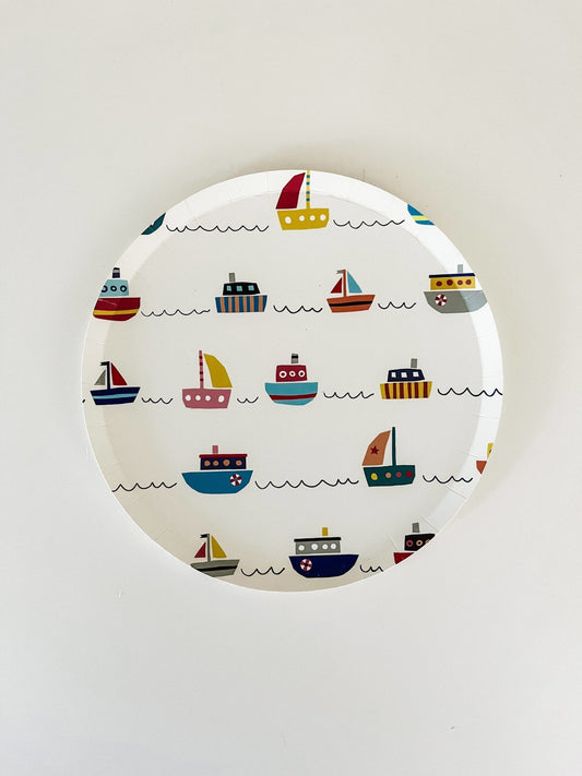 Boat Plate Small - Oh My Darling Party Co-boatboatingboats #Fringe_Backdrop#