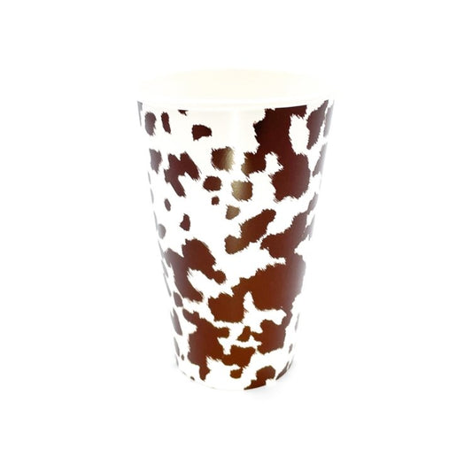 Brown Cowhide Cups - Oh My Darling Party Co-1st rodeobachelorette party cupsbirthday cups #Fringe_Backdrop#