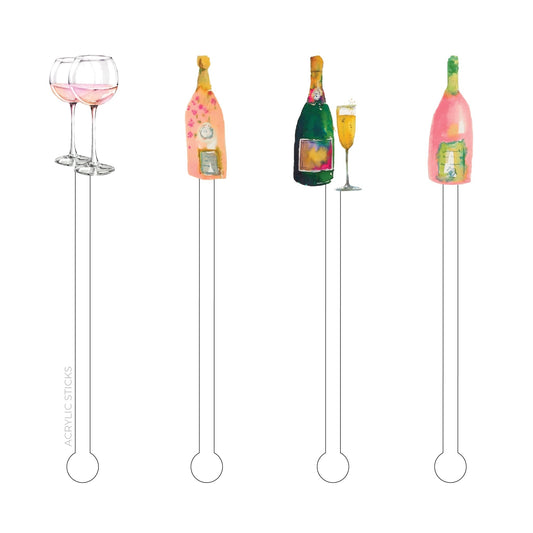 BUBBLES ACRYLIC STIR STICKS COMBO - Oh My Darling Party Co-Faire #Fringe_Backdrop#