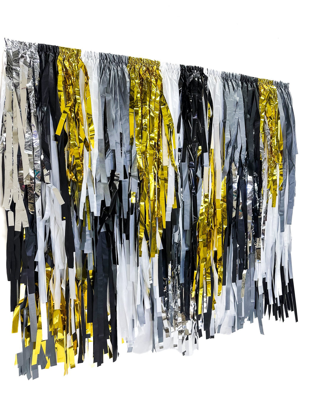 Celebrate Good Times Fringe Backdrop - Oh My Darling Party Co-60th birthdayblackblack and silver party #Fringe_Backdrop#