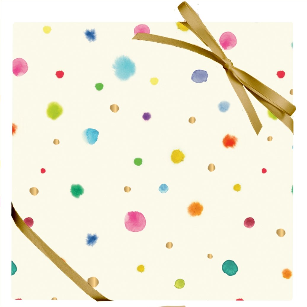 Colorful Watercolor Dots Stone Paper - Oh My Darling Party Co-Faire #Fringe_Backdrop#