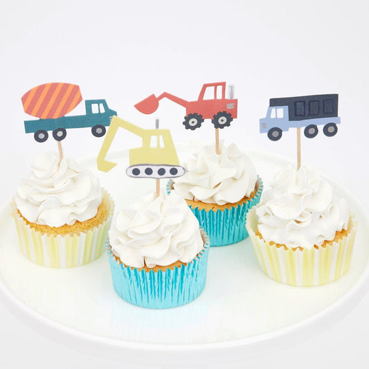 Construction Cupcake Kit - Oh My Darling Party Co-bulldozerconstructioncupcake kit #Fringe_Backdrop#