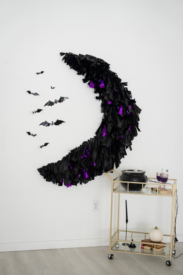 Crescent Shape Backdrop - Oh My Darling Party Co-halloweenhalloween partyspooky #Fringe_Backdrop#