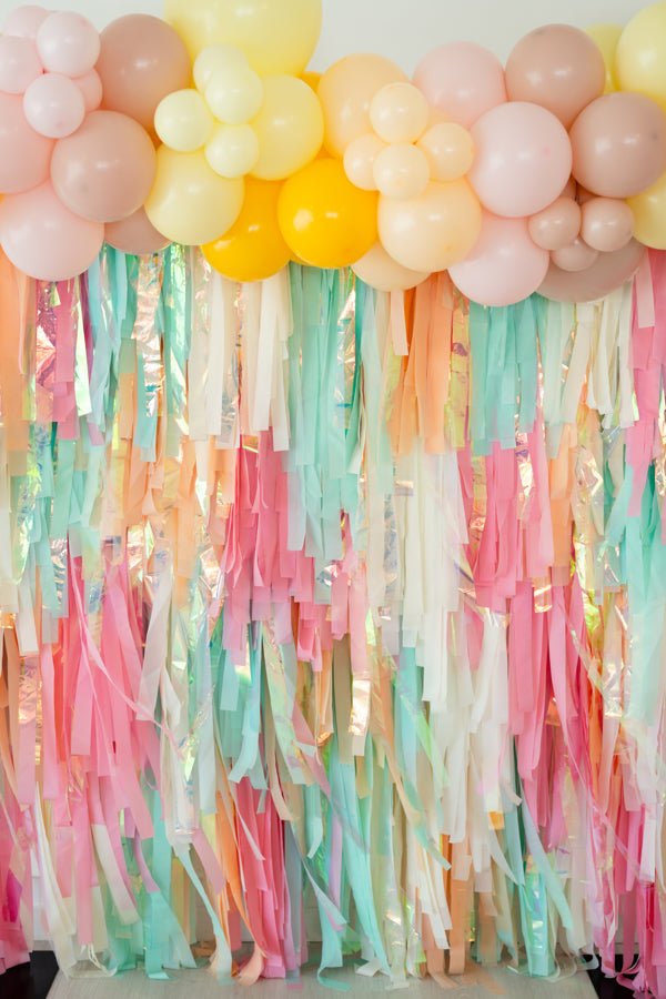 Cute As A Peach Party - Oh My Darling Party Co-blushbohobridal shower #Fringe_Backdrop#