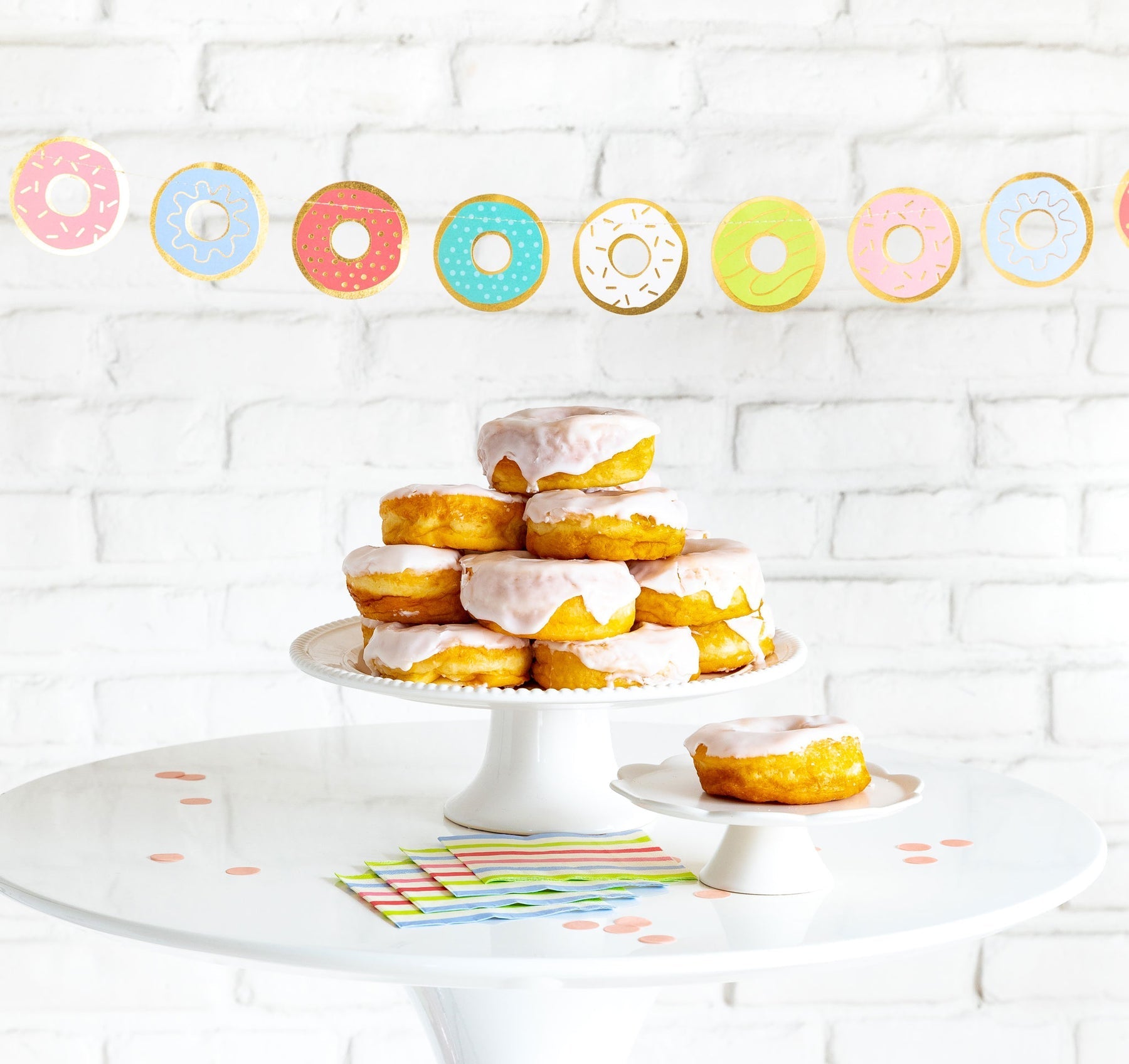 Donut Banner - Oh My Darling Party Co-bannerbannersboy party #Fringe_Backdrop#