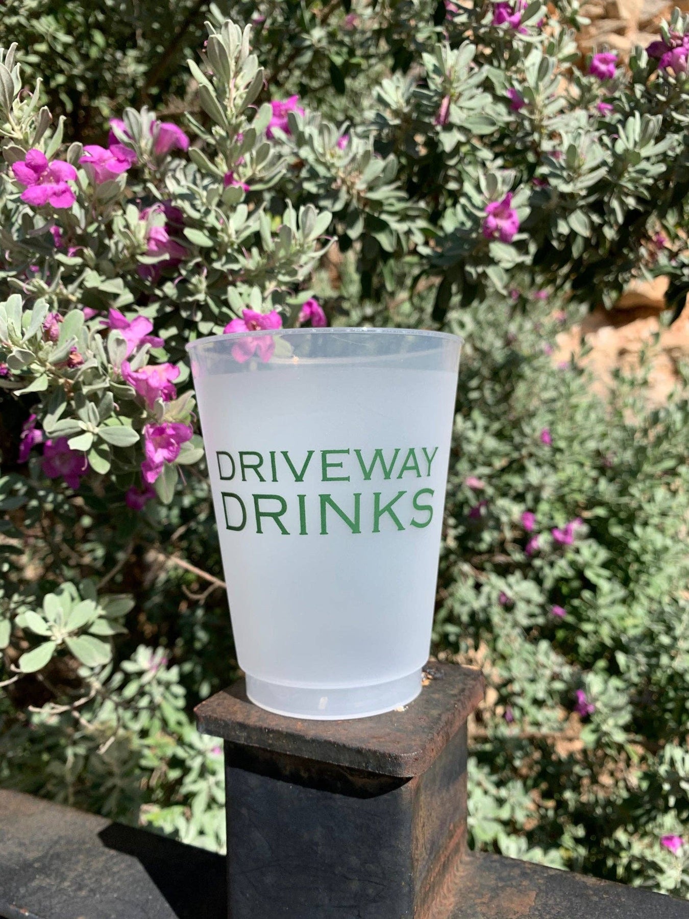 Driveway Drinks Reusable Cups - Oh My Darling Party Co-bachelorette party cupsbirthday cupsBlock Party #Fringe_Backdrop#