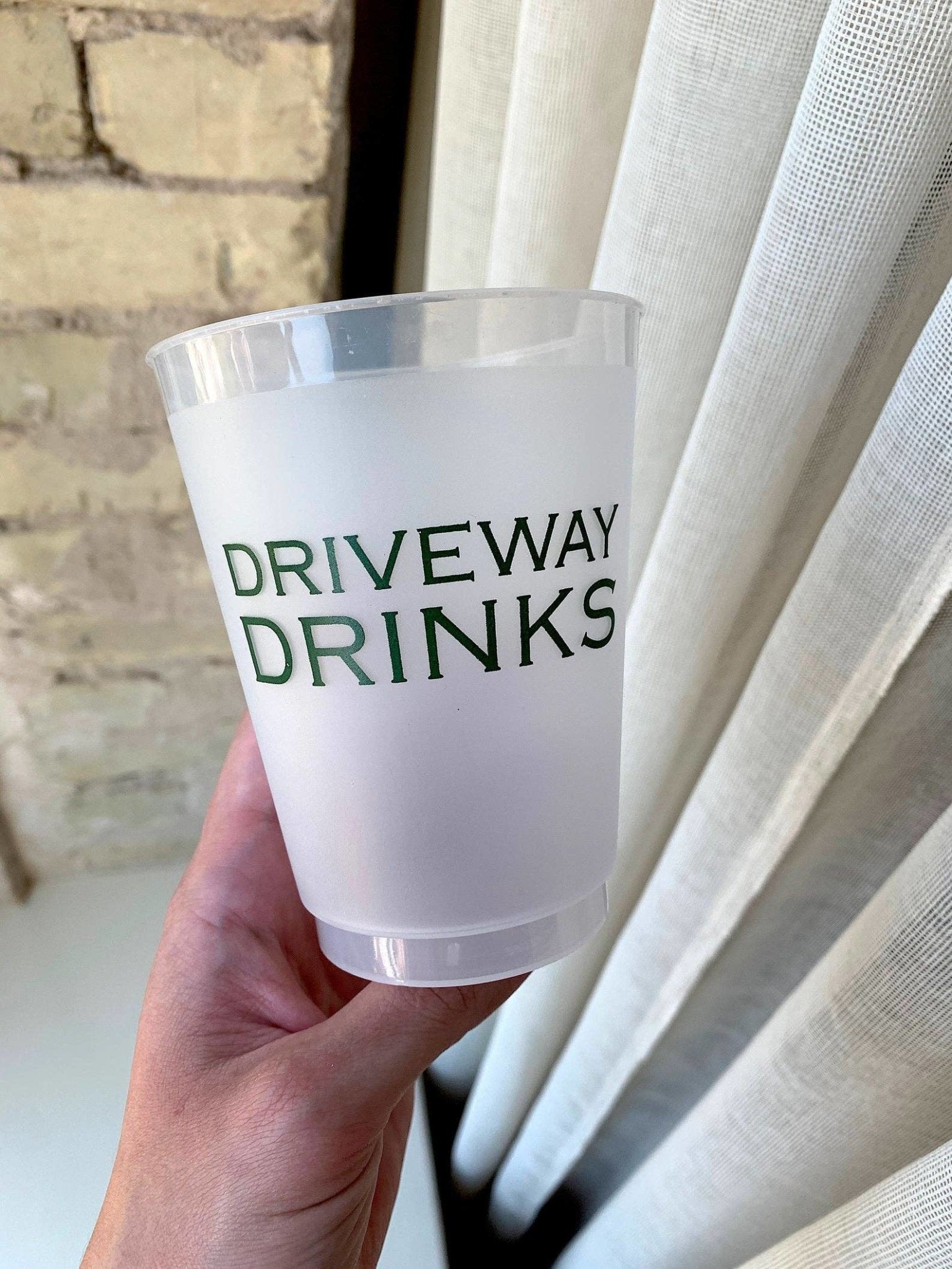 Driveway Drinks Reusable Cups - Set of 10 Cups - Oh My Darling Party Co-Faire #Fringe_Backdrop#