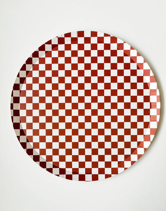 Checkered Red Plate