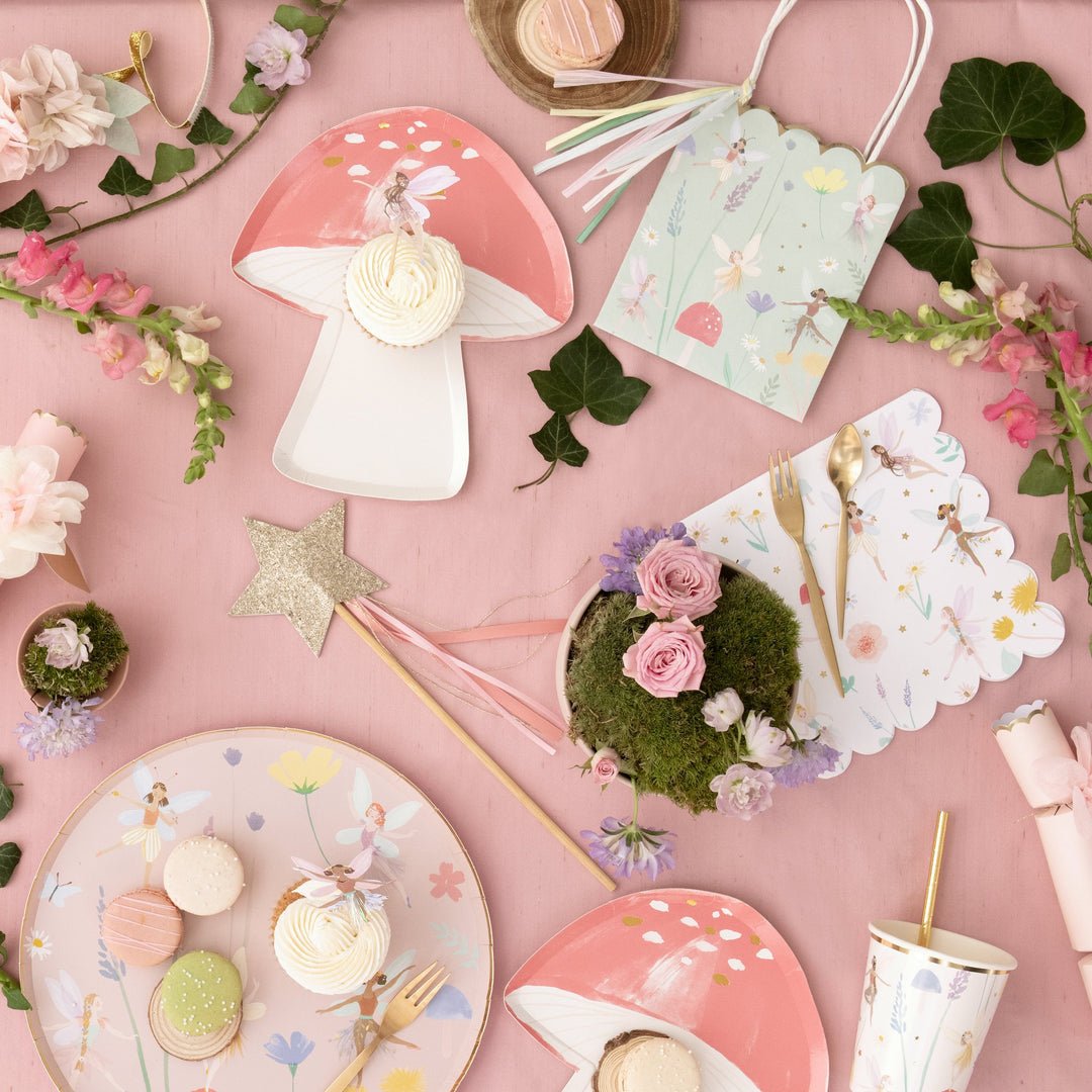Fairy Mushroom Plates - Oh My Darling Party Co-215155butterflyfairy #Fringe_Backdrop#