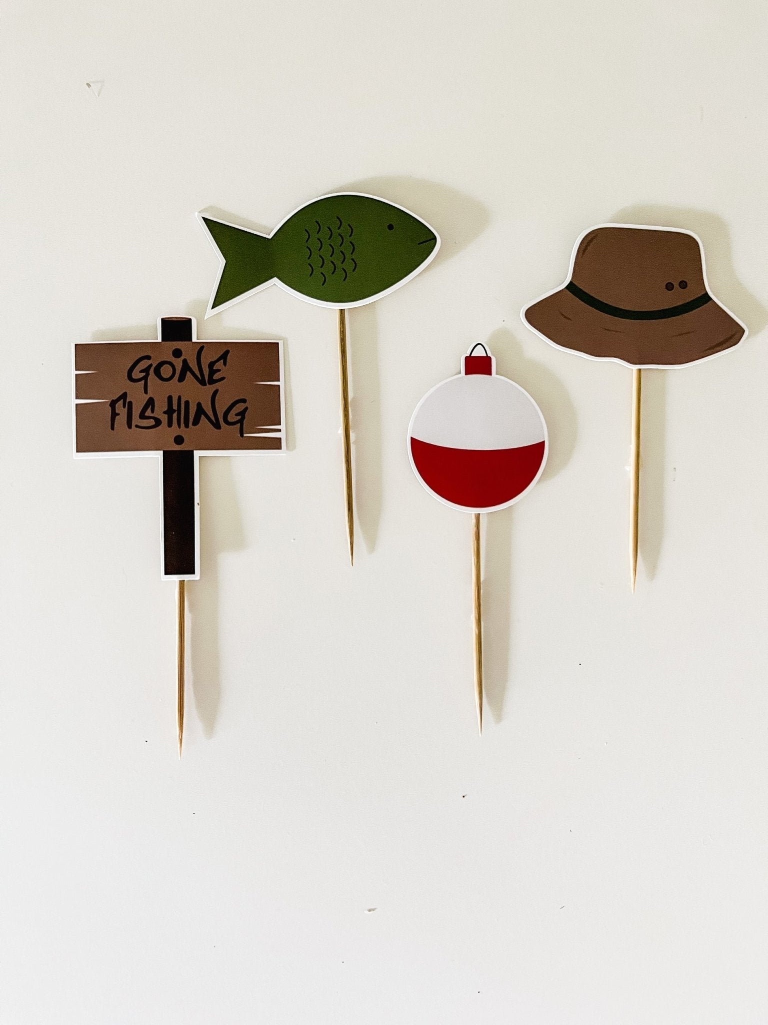 Fishing Cupcake Toppers – Oh My Darling Party Co