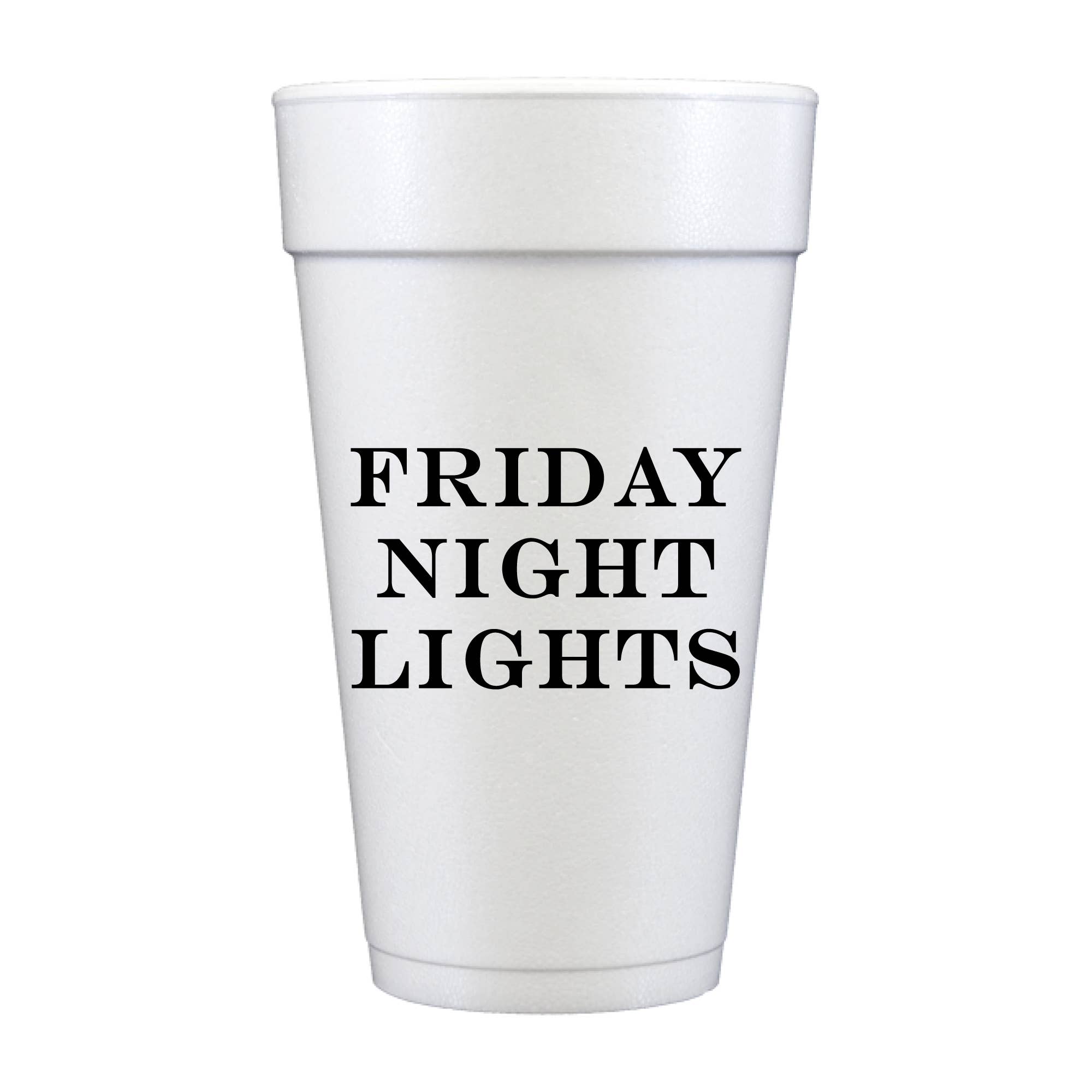 Friday Night Lights Tailgate - Set of 10 Foam Cups - Oh My Darling Party Co-Faire #Fringe_Backdrop#