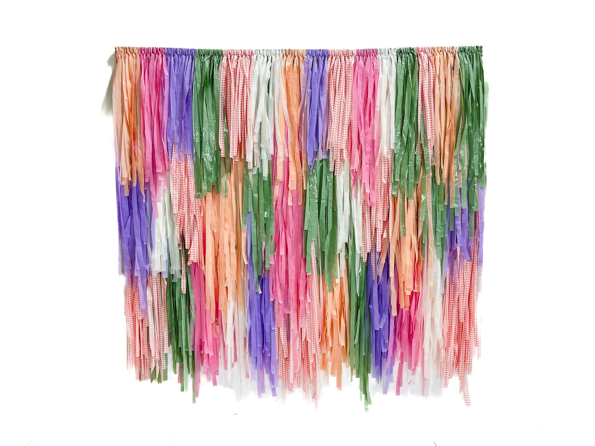 Garden Party Fringe Backdrop - Oh My Darling Party Co-baby pinkbaby showerblush #Fringe_Backdrop#
