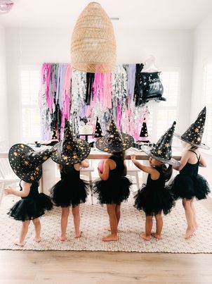 Girly Goth Backdrop - Oh My Darling Party Co-birthday decorationsbirthday girlblack #Fringe_Backdrop#