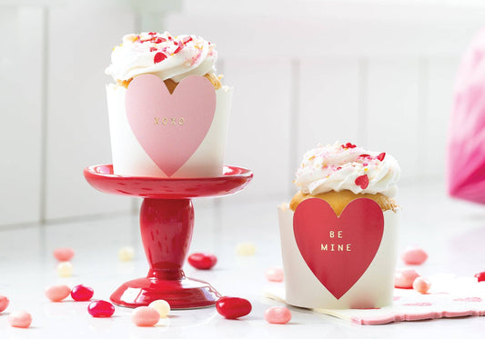 Gold Foil Heart Shaped 5 oz Baking Cups (50 ct) - Oh My Darling Party Co-baking cupsconversation heartsFaire #Fringe_Backdrop#