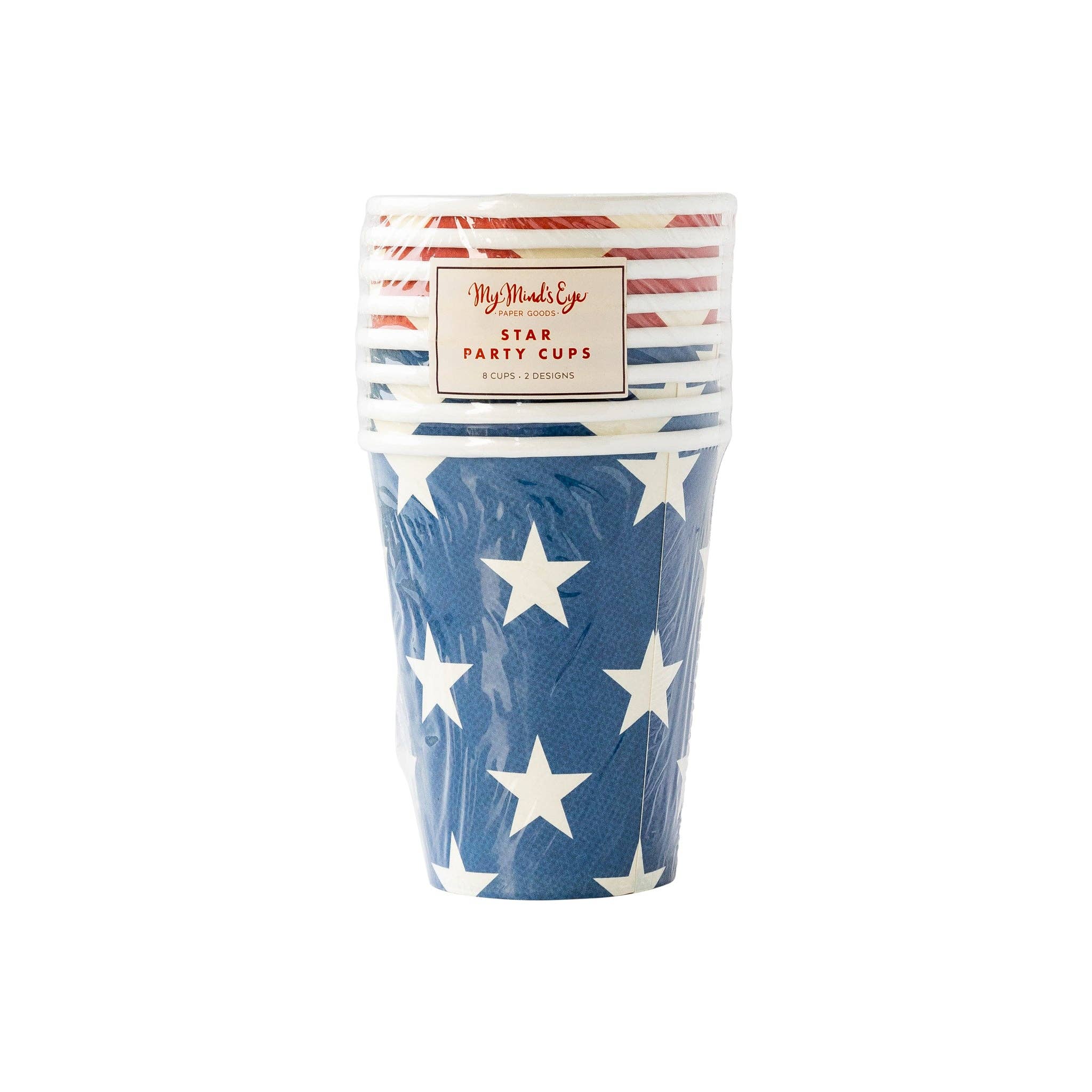 HAM915 - Red and Blue Star Paper Cups - Oh My Darling Party Co-Faire #Fringe_Backdrop#