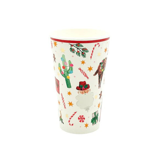 Ho Ho Howdy Cups - Oh My Darling Party Co-christmaschristmas 22Christmas Decor #Fringe_Backdrop#