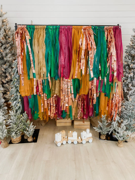 Home For Christmas Backdrop - Oh My Darling Party Co-baby showercaramelchristmas #Fringe_Backdrop#