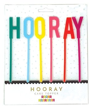 Hooray Cake Topper - Oh My Darling Party Co-Faire #Fringe_Backdrop#