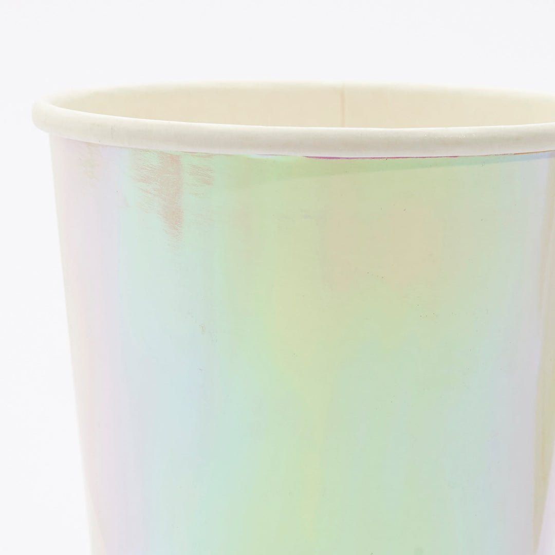 Iridescent Cups - Oh My Darling Party Co-blush cupscupsiridescent #Fringe_Backdrop#