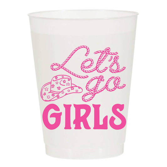 Let's Go Girls Rodeo Hat Frosted Cups - Rodeo - Oh My Darling Party Co-Faire #Fringe_Backdrop#