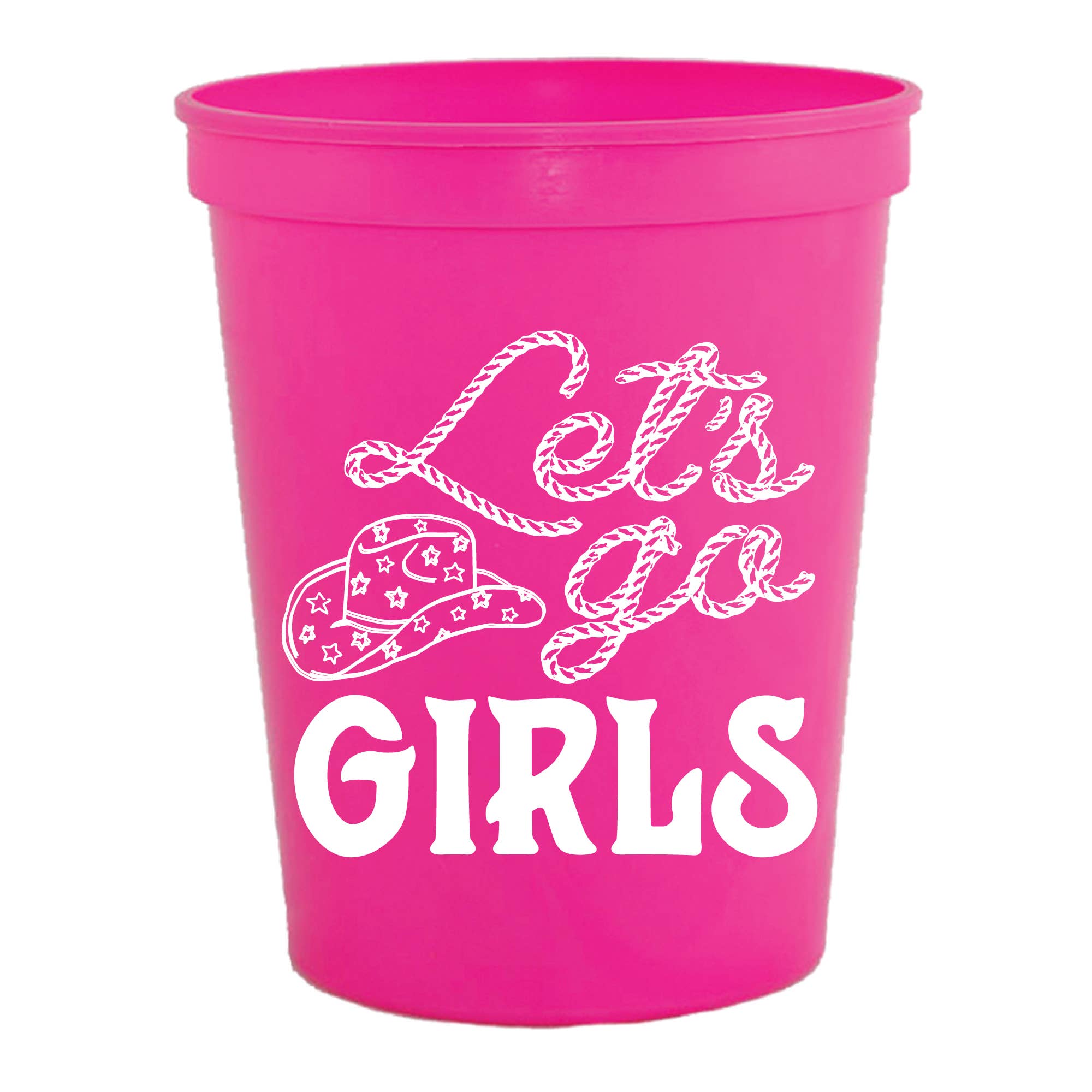 Let's Go Girls Shania Cowgirl Hat Reusable Cups - Set of 6 - Oh My Darling Party Co-Faire #Fringe_Backdrop#