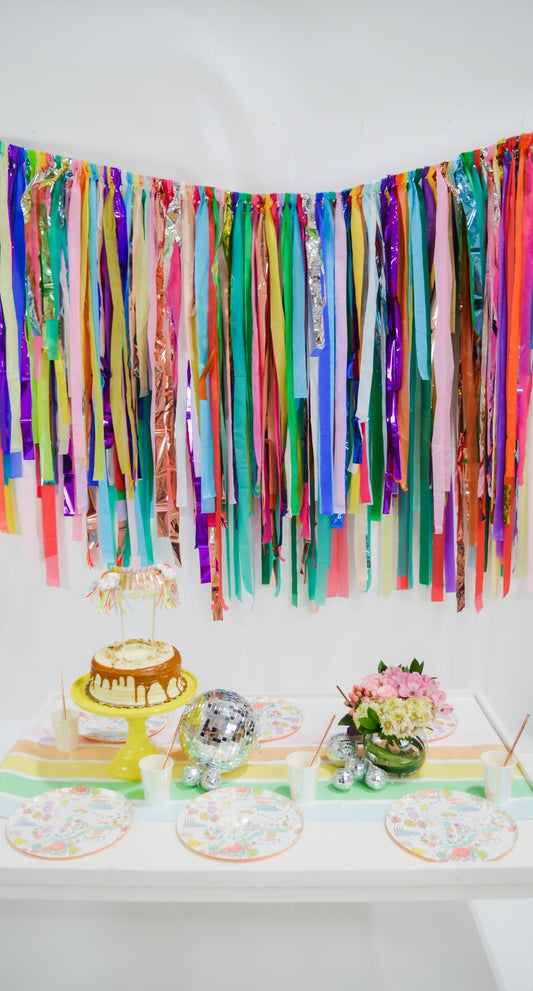 Lucky Charms Aerial Swags - Oh My Darling Party Co-defaultdinoDino Party #Fringe_Backdrop#