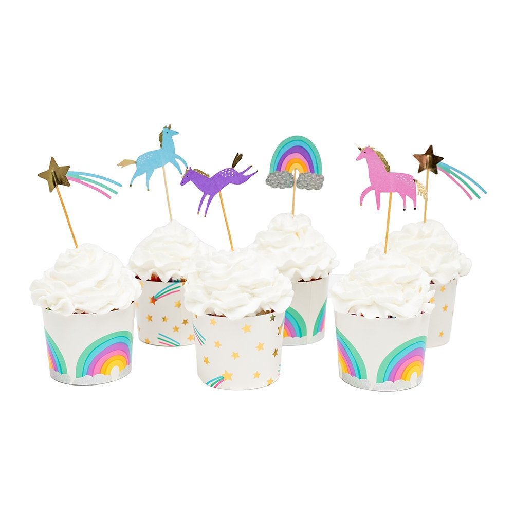 Magical Unicorn Cupcake Decorating Set - Oh My Darling Party Co-cupcake kitcupcake kitsFaire #Fringe_Backdrop#