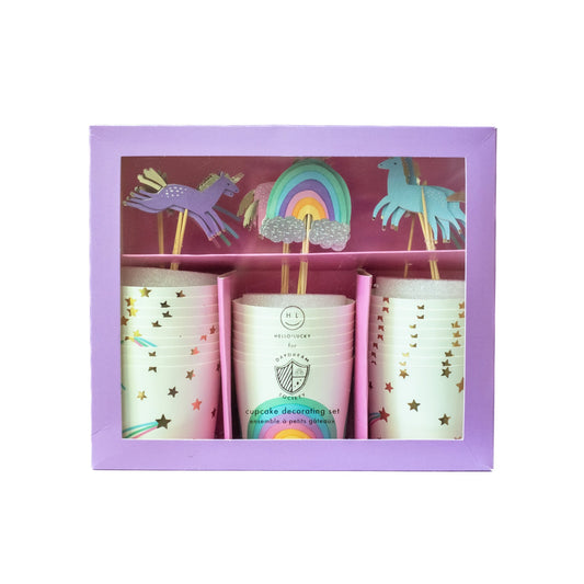 Magical Unicorn Cupcake Decorating Set - Oh My Darling Party Co-Faire #Fringe_Backdrop#