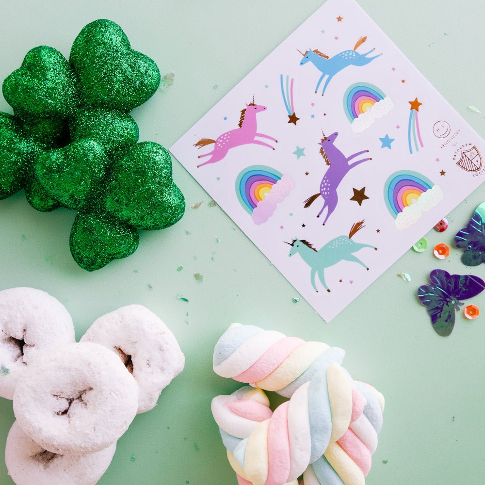 Magical Unicorn Sticker Set - Oh My Darling Party Co-Faireiridescent unicorn cuppastel unicorn party #Fringe_Backdrop#