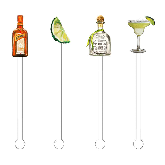 MAKE ME A MARGARITA ACRYLIC STIR STICKS COMBO - Oh My Darling Party Co-Faire #Fringe_Backdrop#