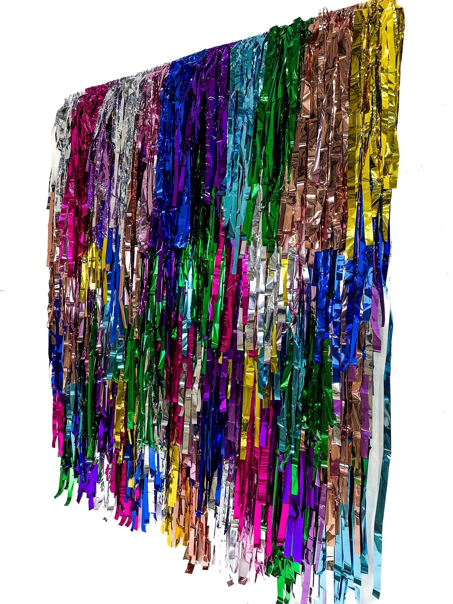 No Panic At This Disco Fringe Backdrop - Oh My Darling Party Co-1970's birthday80s partyall metallic backdrop #Fringe_Backdrop#