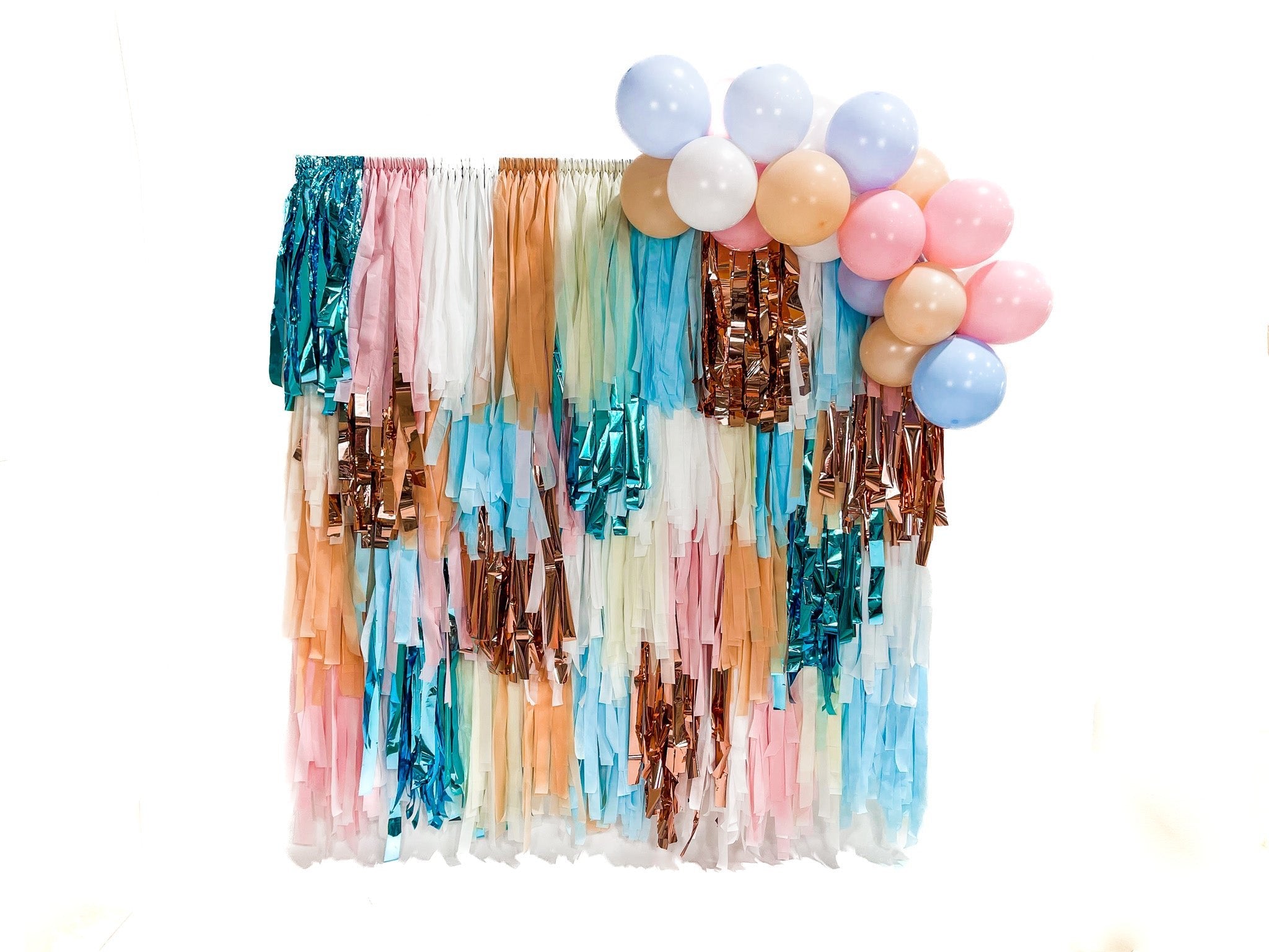 Oh Baby Fringe Backdrop - Oh My Darling Party Co-baby showerBLUE BACKDROPBLUE BACKDROPS #Fringe_Backdrop#