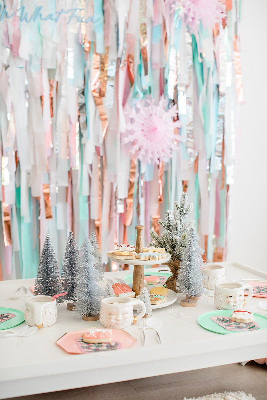 Oh What Fun Backdrop - Oh My Darling Party Co-baby showerblushbubblegum #Fringe_Backdrop#