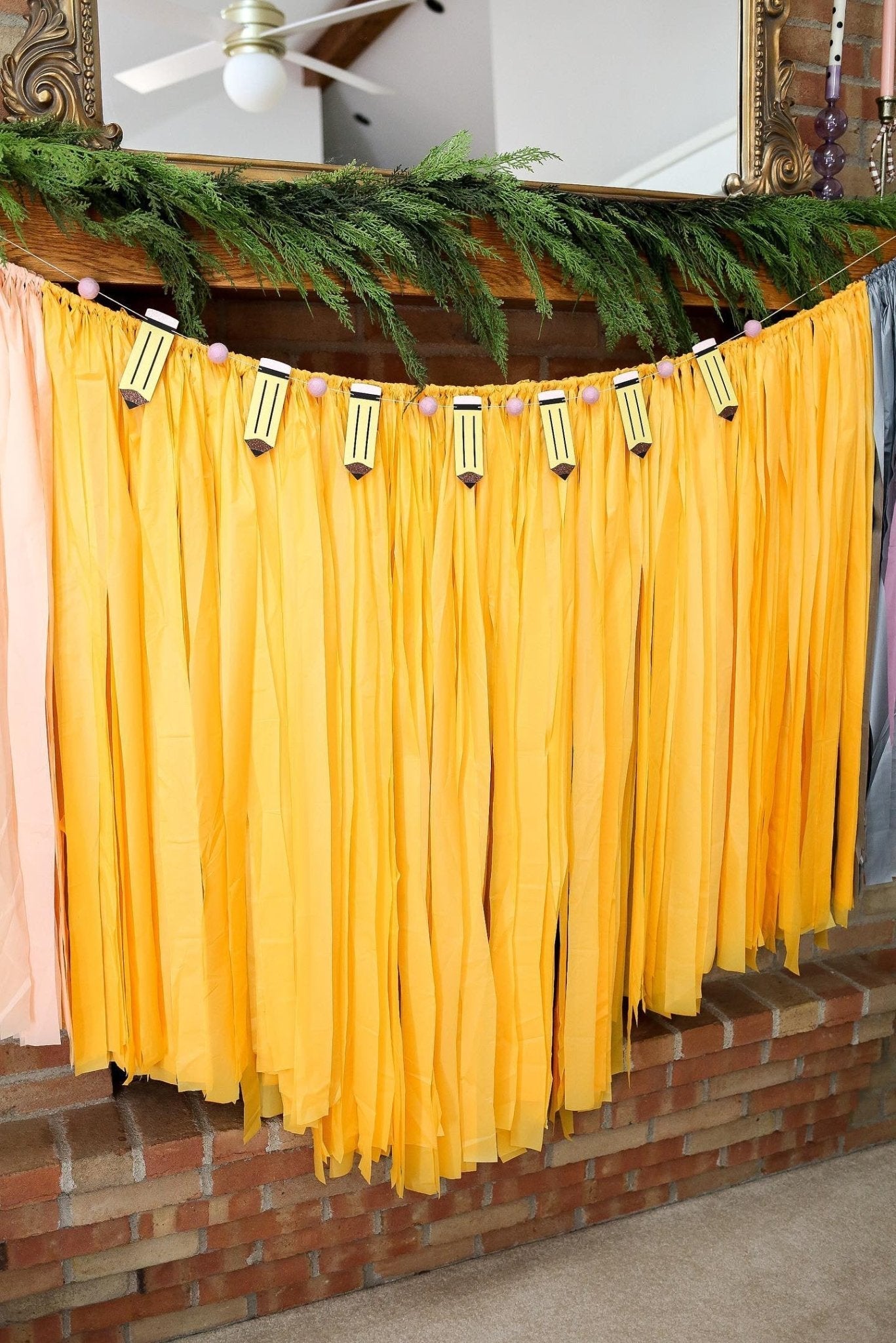 One Sharp Pencil Backdrop - Oh My Darling Party Co-Augustback to schoolBlack #Fringe_Backdrop#