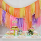 Pastel Aerial Swags - Oh My Darling Party Co-defaultdinoDino Party #Fringe_Backdrop#