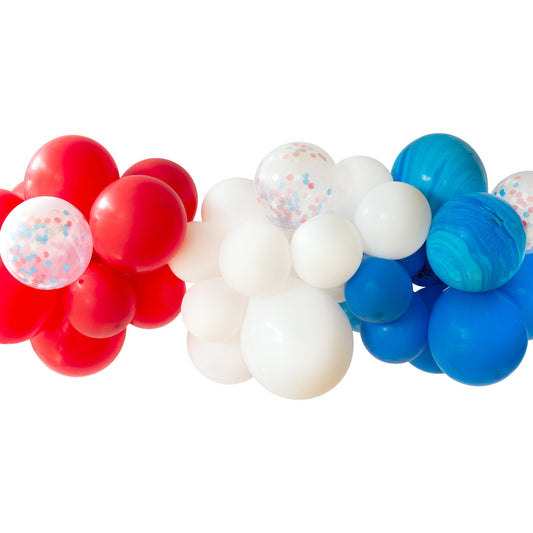 Patriotic Balloon Garland - Oh My Darling Party Co-balloon garlandballoon kitballoons #Fringe_Backdrop#